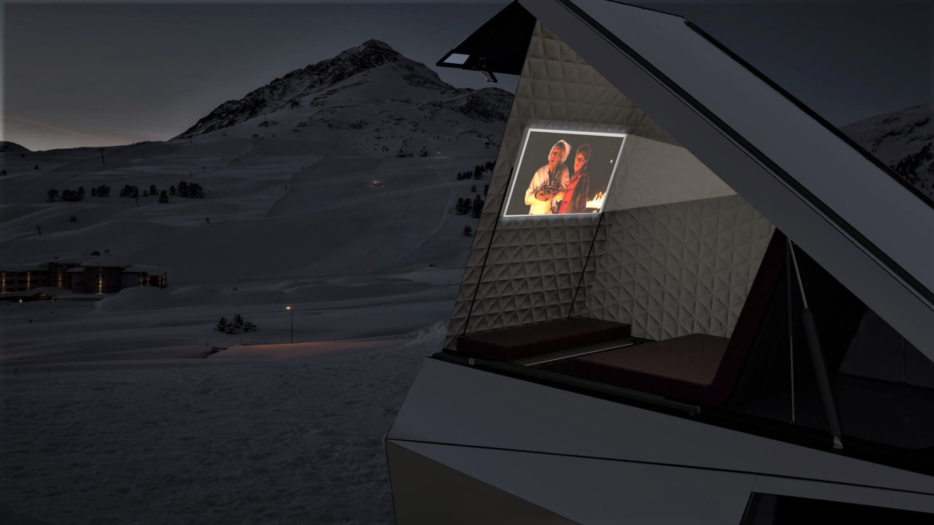 Space Camper Snow Movie Projector